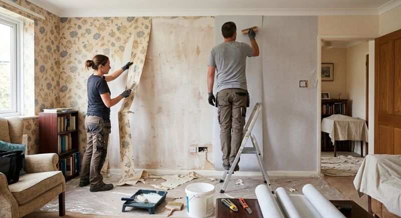 Kitchen Wallpaper Installation in Roswell, GA