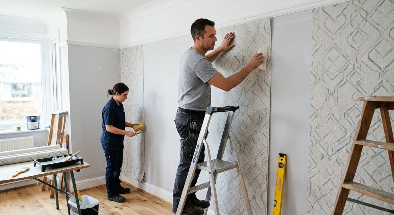 Kitchen Wallpaper Installation in Roswell, GA